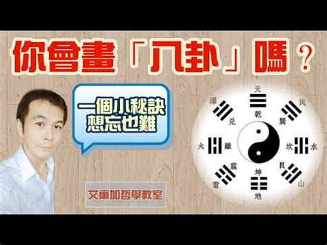 八卦怎麼畫|【哲學教室】(157)你會畫「八卦」嗎？一個小秘訣，想忘也難.